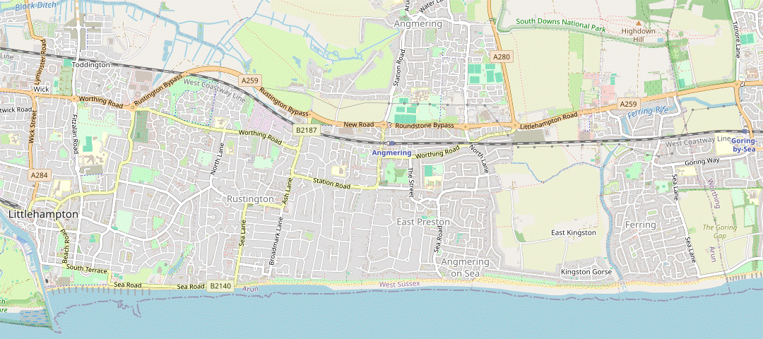 Walk Map: Angmering to Littlehampton