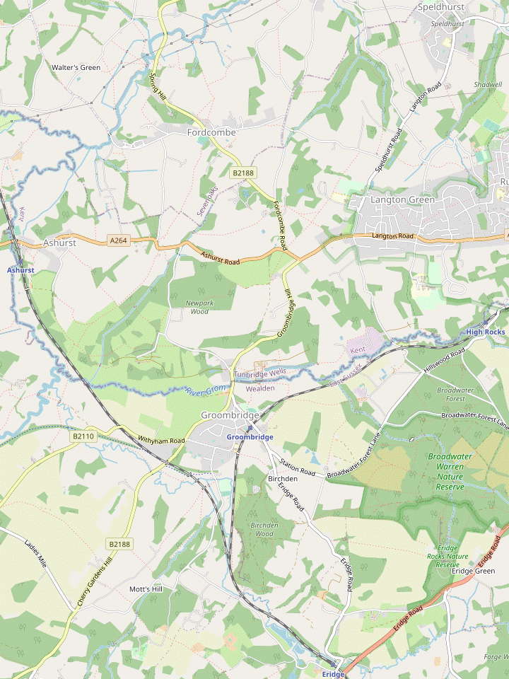 Walk Map: Ashurst to Eridge