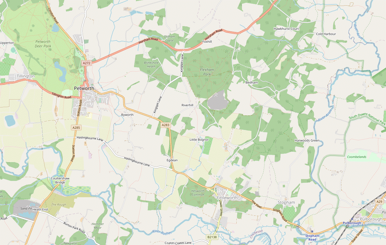 Walk Map: Pulborough to Petworth