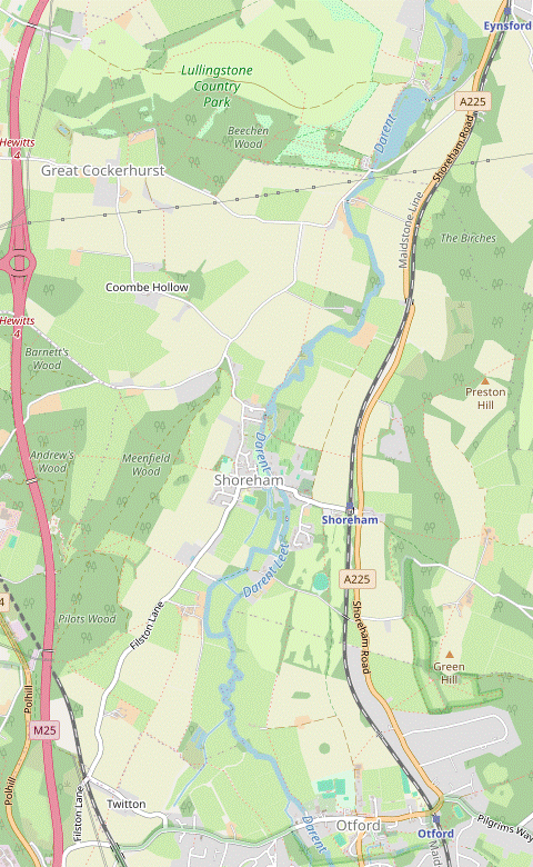 Walk Map: Shoreham Figure-of-8